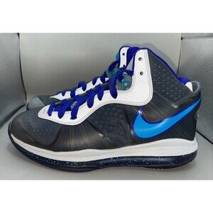 2011 Nike LeBron 8 V/2 Summit Lake Hornets Mens 8.5 Gray Blue 429676-001